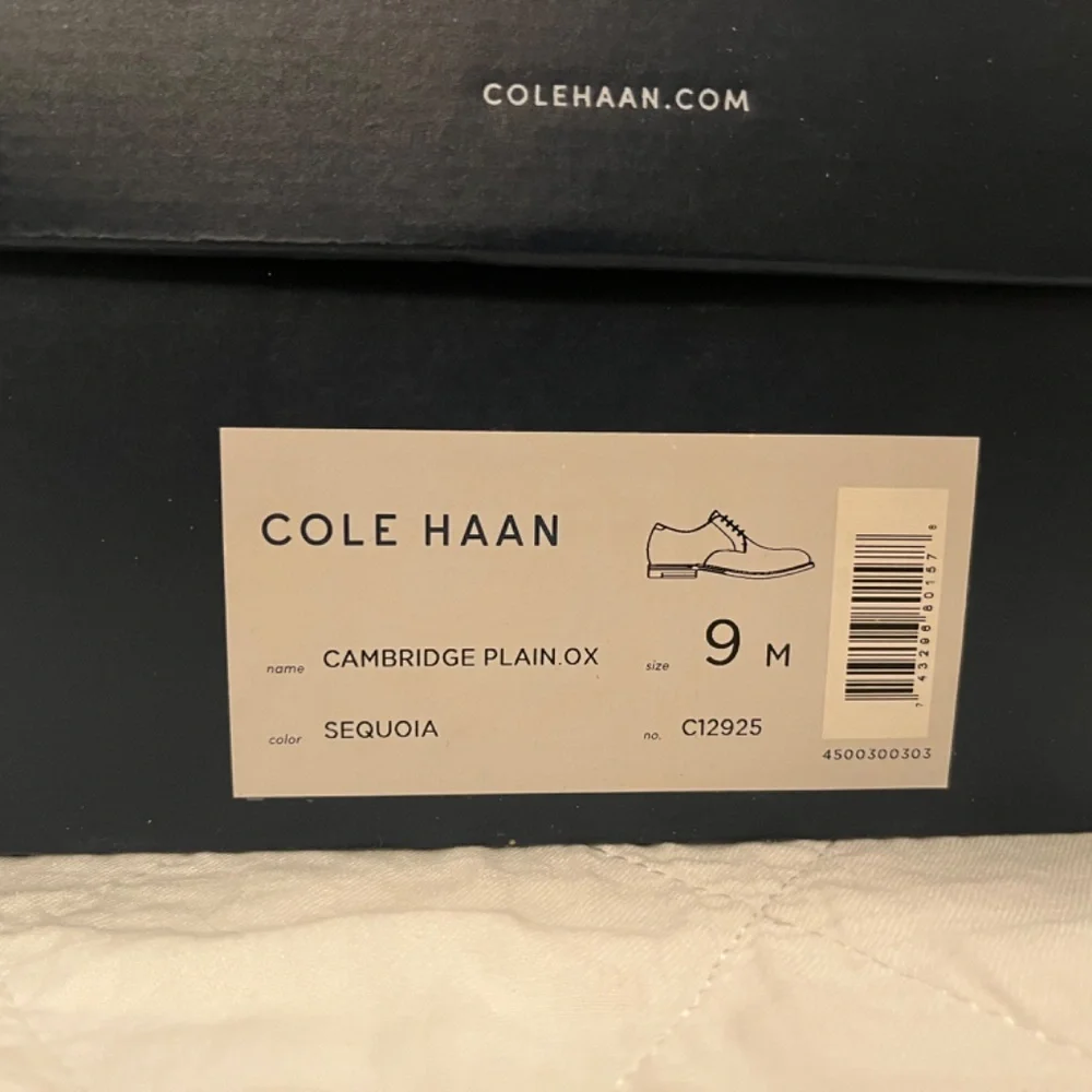 Cole Haan Cambridge Plain Oxford Men's Dress Shoe, Size 9, Sequoia